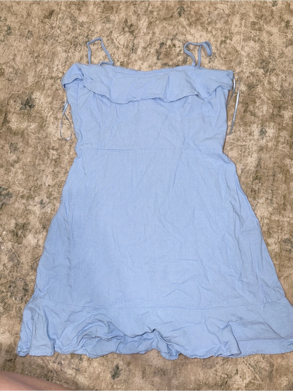 Light Blue Ruffle Sundress